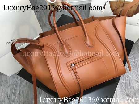 Celine Luggage Phantom Tote Bag Smooth Leather CT3372 Brown Celine Luggage Phantom Tote Bag Smooth Leather CT3372 Brown