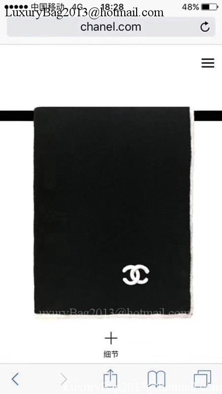 Chanel Scarf A2830 Black Chanel Scarf A2830 Black