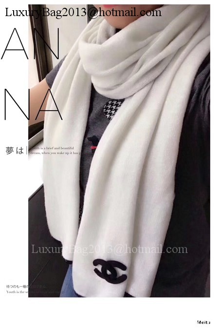 Chanel Scarf A2830 OffWhite Chanel Scarf A2830 OffWhite