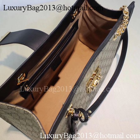 Gucci Padlock GG Supreme Canvas Shoulder Bag 479197 Black Gucci Padlock GG Supreme Canvas Shoulder Bag 479197 Black