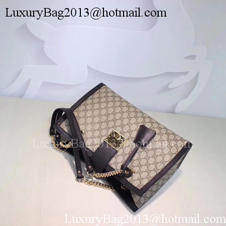 Gucci Padlock GG Supreme Canvas Shoulder Bag 479197 Black Gucci Padlock GG Supreme Canvas Shoulder Bag 479197 Black