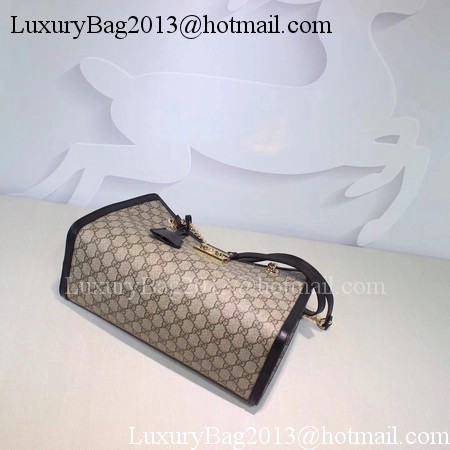 Gucci Padlock GG Supreme Canvas Shoulder Bag 479197 Black Gucci Padlock GG Supreme Canvas Shoulder Bag 479197 Black