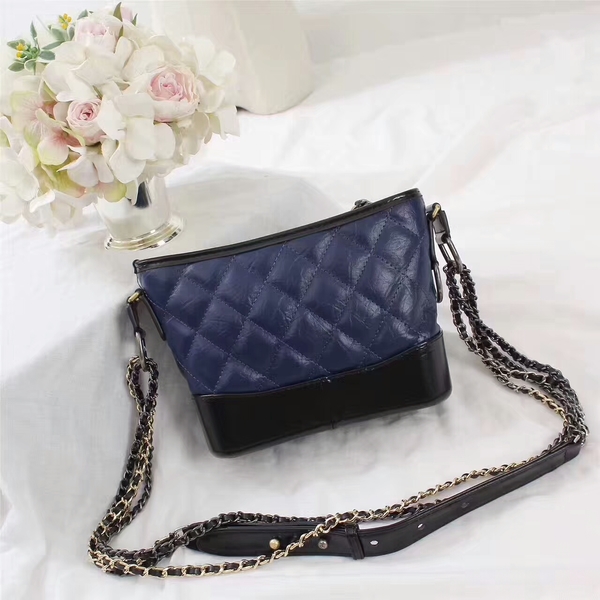Chanel Gabrielle Calfskin Leather Shoulder Bag 8122A Blue Chanel Gabrielle Calfskin Leather Shoulder Bag 8122A Blue
