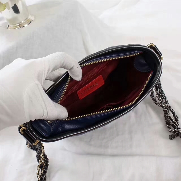 Chanel Gabrielle Calfskin Leather Shoulder Bag 8122A Blue Chanel Gabrielle Calfskin Leather Shoulder Bag 8122A Blue