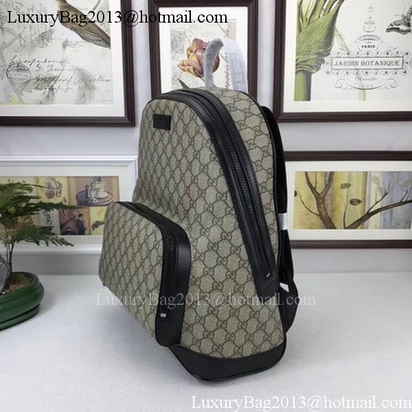 GUCCI GG Supreme Backpack 406370 Black GUCCI GG Supreme Backpack 406370 Black