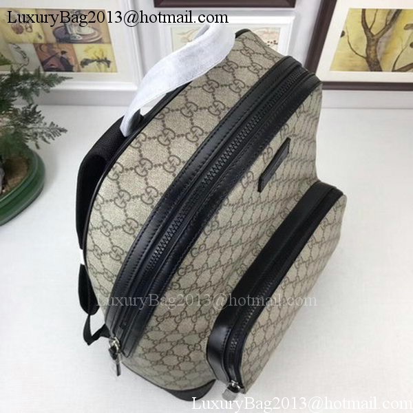 GUCCI GG Supreme Backpack 406370 Black GUCCI GG Supreme Backpack 406370 Black