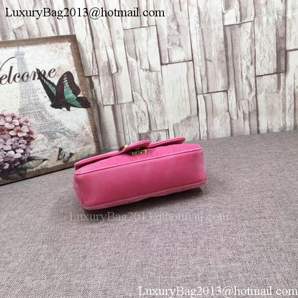 Gucci GG Marmont Embroidered Velvet mini Bag 446744T Pink Gucci GG Marmont Embroidered Velvet mini Bag 446744T Pink