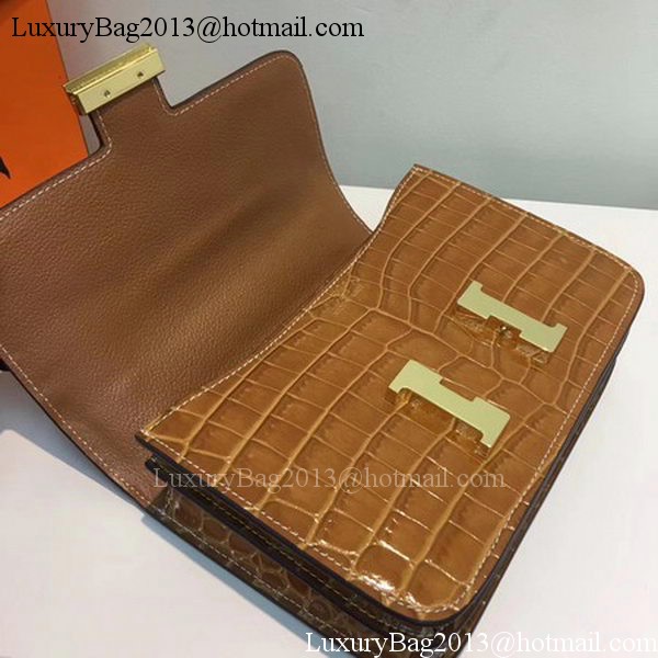 Hermes Constance Bag Croco Leather H9978C Wheat
