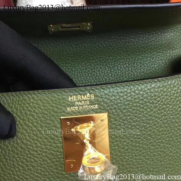 Hermes Kelly 32cm Shoulder Bag TOGO Leather KY32 Green Hermes Kelly 32cm Shoulder Bag TOGO Leather KY32 Green