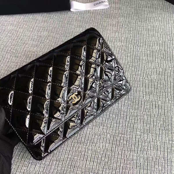 Chanel WOC Flap Bag Patent Leather A33814C Black Chanel WOC Flap Bag Patent Leather A33814C Black