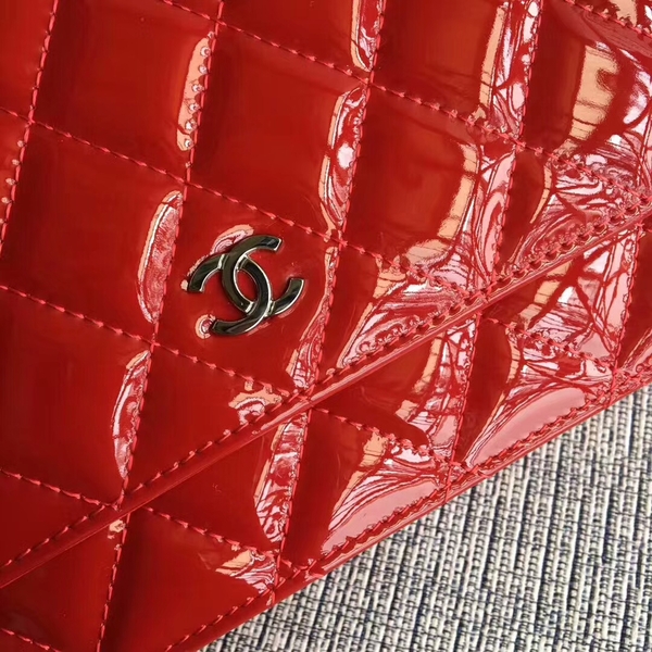 Chanel WOC Flap Bag Patent Leather A33814C Red Chanel WOC Flap Bag Patent Leather A33814C Red