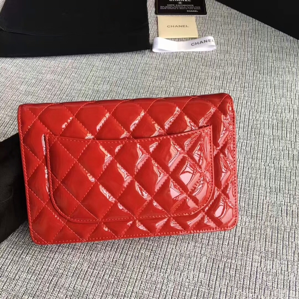 Chanel WOC Flap Bag Patent Leather A33814C Red Chanel WOC Flap Bag Patent Leather A33814C Red