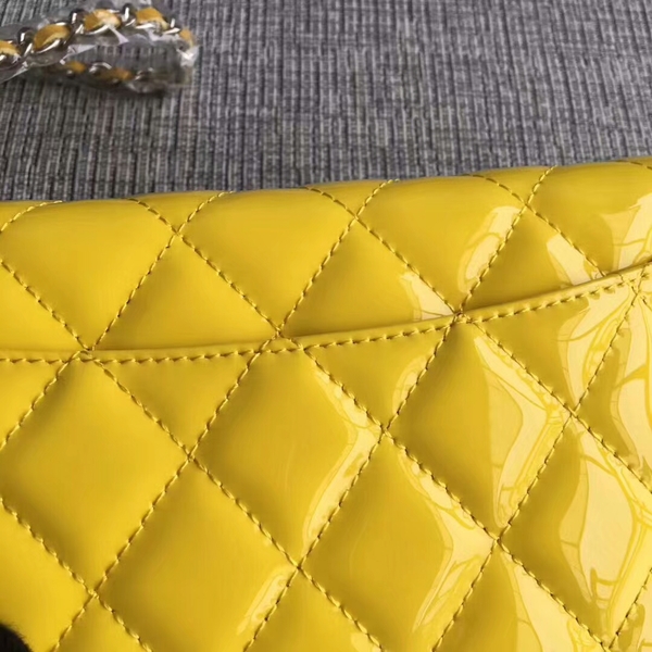 Chanel WOC Flap Bag Patent Leather A33814C Yellow Chanel WOC Flap Bag Patent Leather A33814C Yellow