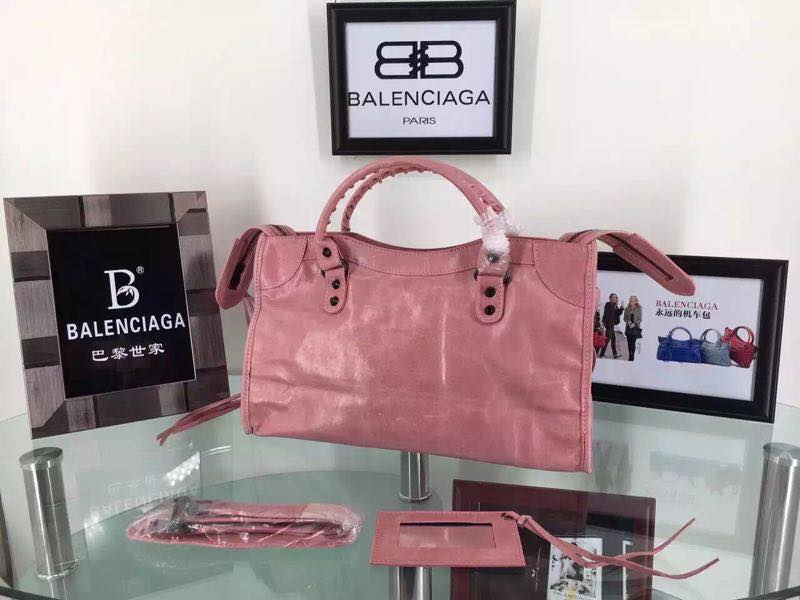 Balenciaga Cowhide Handbag 084697 Light pink Balenciaga Cowhide Handbag 084697 Light pink