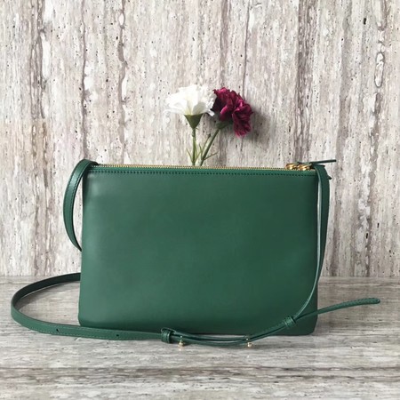 Celine Trio Crossbody Messenger Bag C55421 Green Celine Trio Crossbody Messenger Bag C55421 Green