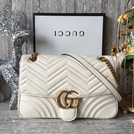 Gucci GG Marmont Matelasse Shoulder Bag 443496 OffWhite Gucci GG Marmont Matelasse Shoulder Bag 443496 OffWhite