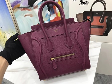 Celine Luggage Micro Tote Bag Original Leather CLY33081M Purple Celine Luggage Micro Tote Bag Original Leather CLY33081M Purple