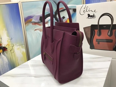 Celine Luggage Micro Tote Bag Original Leather CLY33081M Purple Celine Luggage Micro Tote Bag Original Leather CLY33081M Purple