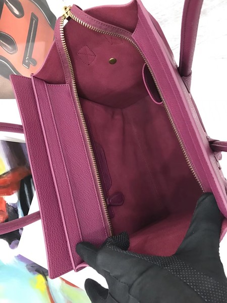 Celine Luggage Micro Tote Bag Original Leather CLY33081M Purple Celine Luggage Micro Tote Bag Original Leather CLY33081M Purple