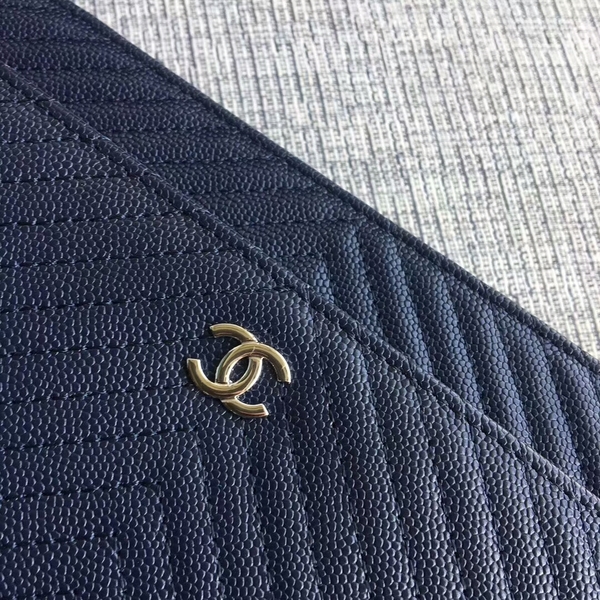 Chanel WOC Flap Shoulder Bag Dark Blue Calfskin Leather A33814 Silver Chanel WOC Flap Shoulder Bag Dark Blue Calfskin Leather A33814 Silver