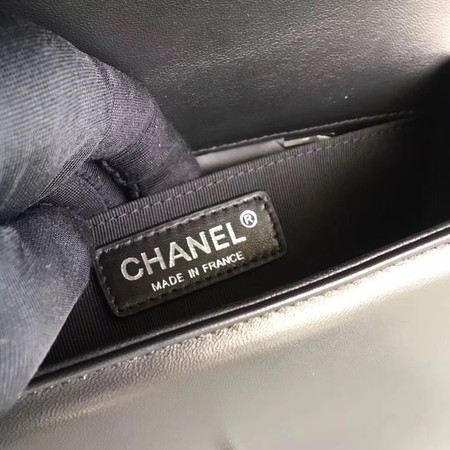 Boy Chanel Flap Shoulder Bag Sheepskin Leather A67085 Black Boy Chanel Flap Shoulder Bag Sheepskin Leather A67085 Black