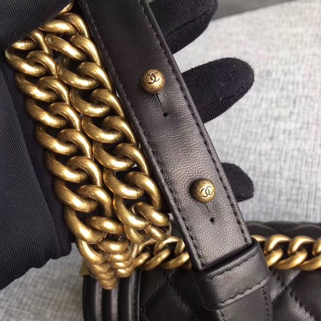 Boy Chanel Flap Shoulder Bag Sheepskin Leather A67085 Black Boy Chanel Flap Shoulder Bag Sheepskin Leather A67085 Black