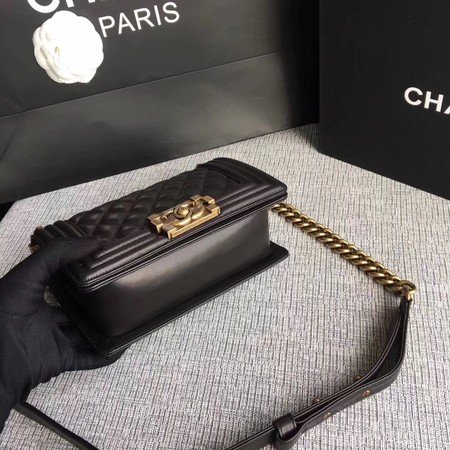 Boy Chanel Flap Shoulder Bag Sheepskin Leather A67085 Black Boy Chanel Flap Shoulder Bag Sheepskin Leather A67085 Black