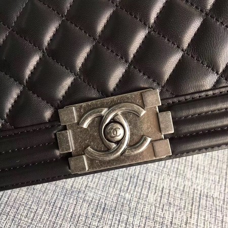 Boy Chanel Flap Shoulder Bag Sheepskin Leather A67085 Black Boy Chanel Flap Shoulder Bag Sheepskin Leather A67085 Black
