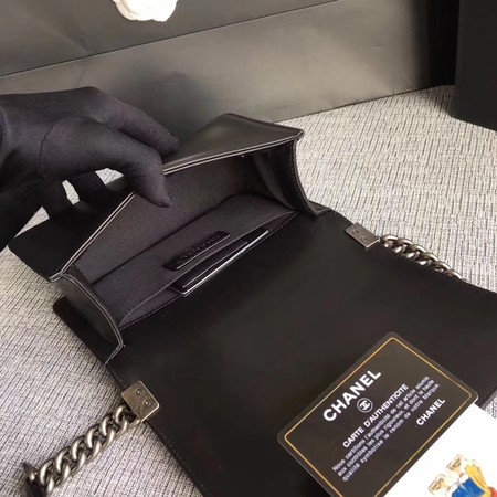 Boy Chanel Flap Shoulder Bag Sheepskin Leather A67085 Black Boy Chanel Flap Shoulder Bag Sheepskin Leather A67085 Black