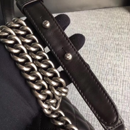 Boy Chanel Flap Shoulder Bag Sheepskin Leather A67085 Black Boy Chanel Flap Shoulder Bag Sheepskin Leather A67085 Black