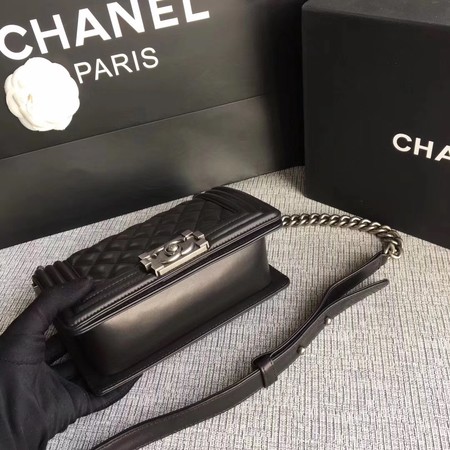Boy Chanel Flap Shoulder Bag Sheepskin Leather A67085 Black Boy Chanel Flap Shoulder Bag Sheepskin Leather A67085 Black