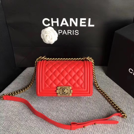 Boy Chanel Flap Shoulder Bag Sheepskin Leather A67085 Red Boy Chanel Flap Shoulder Bag Sheepskin Leather A67085 Red