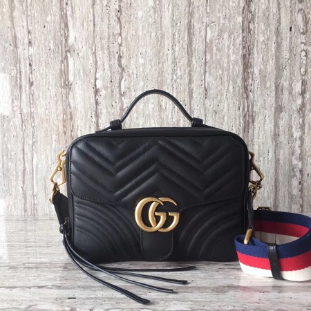 Gucci GG Marmont Small Shoulder Bag 498100 Black Gucci GG Marmont Small Shoulder Bag 498100 Black