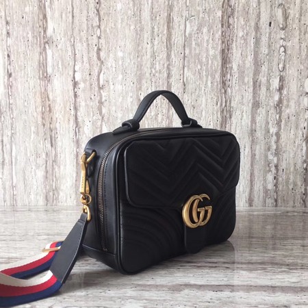 Gucci GG Marmont Small Shoulder Bag 498100 Black Gucci GG Marmont Small Shoulder Bag 498100 Black