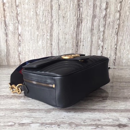 Gucci GG Marmont Small Shoulder Bag 498100 Black Gucci GG Marmont Small Shoulder Bag 498100 Black