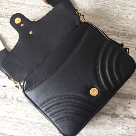 Gucci GG Marmont Small Shoulder Bag 498100 Black Gucci GG Marmont Small Shoulder Bag 498100 Black