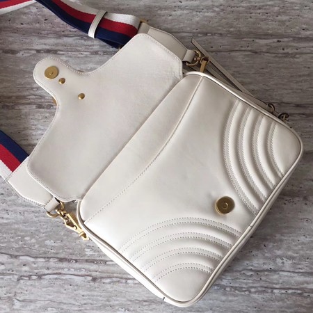 Gucci GG Marmont Small Shoulder Bag 498100 White Gucci GG Marmont Small Shoulder Bag 498100 White
