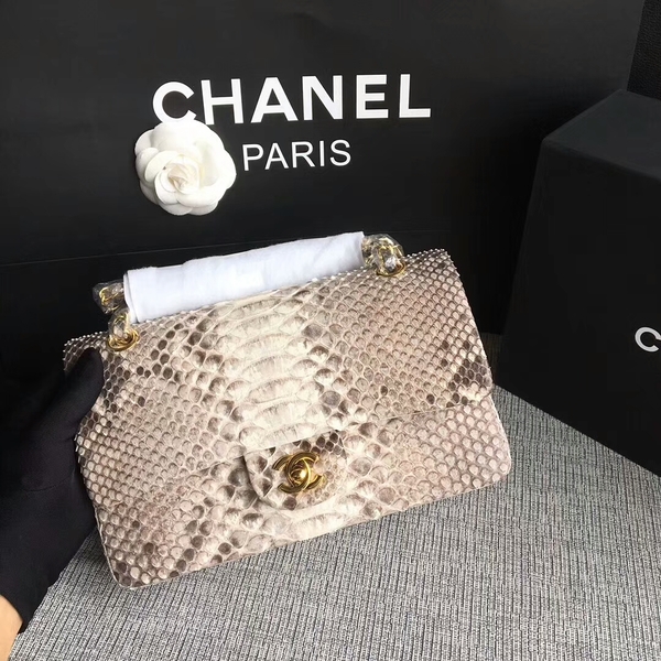 Chanel Original Python Leather Shoulder Bag CF1112S Chanel Original Python Leather Shoulder Bag CF1112S