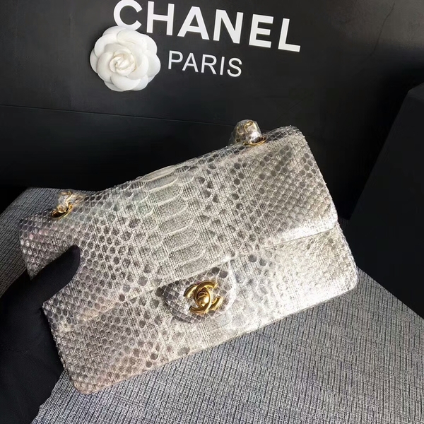 Chanel Original Python Leather Shoulder Bag CF1112U Chanel Original Python Leather Shoulder Bag CF1112U