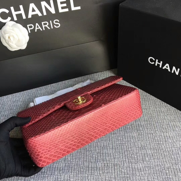 Chanel Original Python Leather Shoulder Bag CF1112CA Chanel Original Python Leather Shoulder Bag CF1112CA
