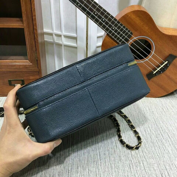 Chanel Calfskin Leather Shoulder Bag 6070 Blue Chanel Calfskin Leather Shoulder Bag 6070 Blue