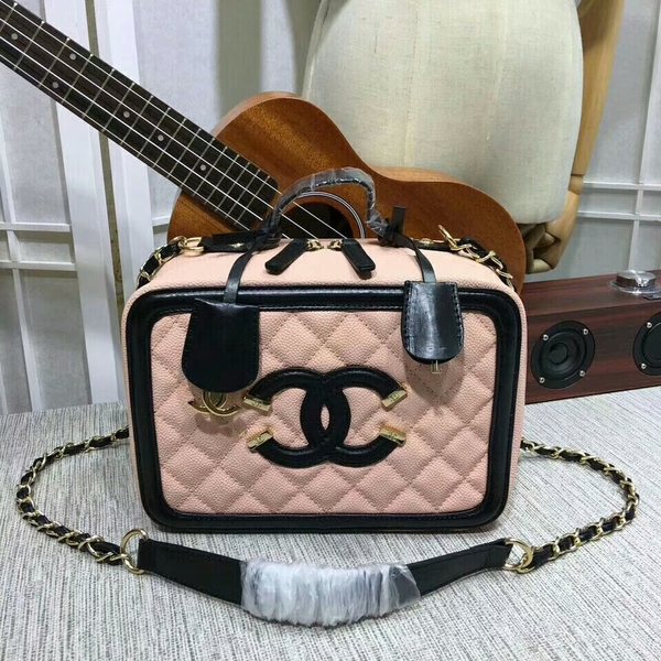 Chanel Calfskin Leather Shoulder Bag 6070 Pink Chanel Calfskin Leather Shoulder Bag 6070 Pink