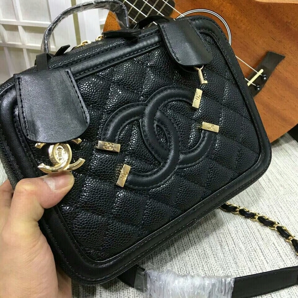 Chanel Calfskin Leather Mini Shoulder Bag 6070 Black Chanel Calfskin Leather Mini Shoulder Bag 6070 Black