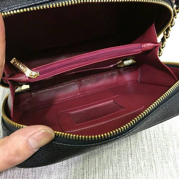 Chanel Calfskin Leather Mini Shoulder Bag 6070 Black Chanel Calfskin Leather Mini Shoulder Bag 6070 Black