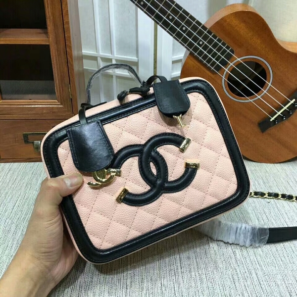 Chanel Calfskin Leather Mini Shoulder Bag 6070 Pink Chanel Calfskin Leather Mini Shoulder Bag 6070 Pink