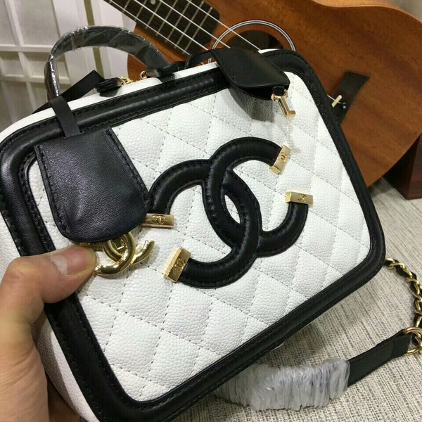 Chanel Calfskin Leather Mini Shoulder Bag 6070 White Chanel Calfskin Leather Mini Shoulder Bag 6070 White