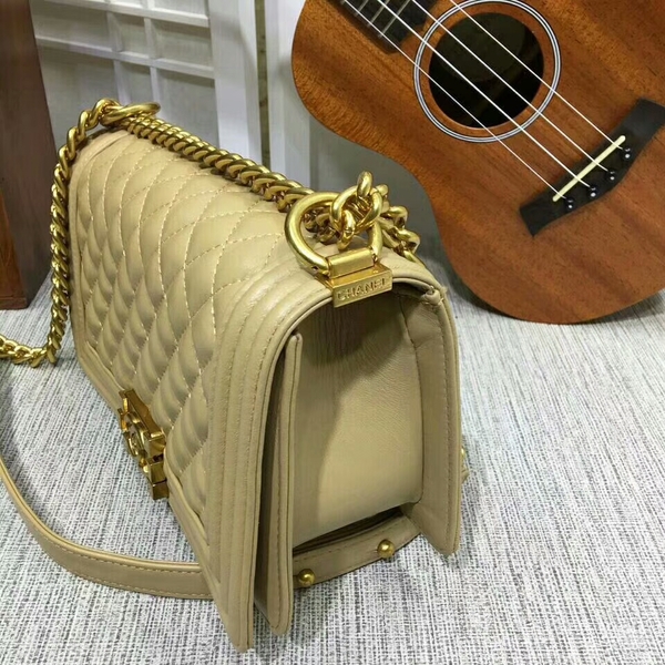 Boy Chanel Flap Shoulder Bag Sheepskin Leather 67086A Camel Boy Chanel Flap Shoulder Bag Sheepskin Leather 67086A Camel