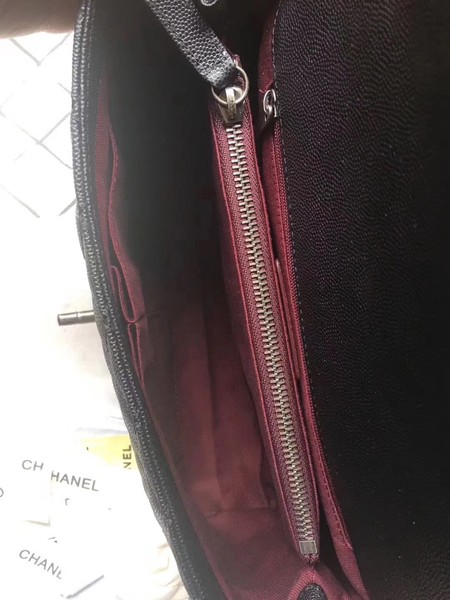 Chanel Classic Black Top Handle Bag Black Original Leather A92292 Silver Chanel Classic Black Top Handle Bag Black Original Leather A92292 Silver