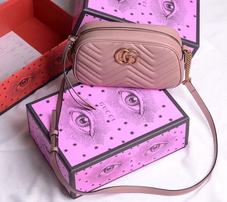 Gucci GG Marmont Small Shoulder Bag 447632 Deep Pink Gucci GG Marmont Small Shoulder Bag 447632 Deep Pink