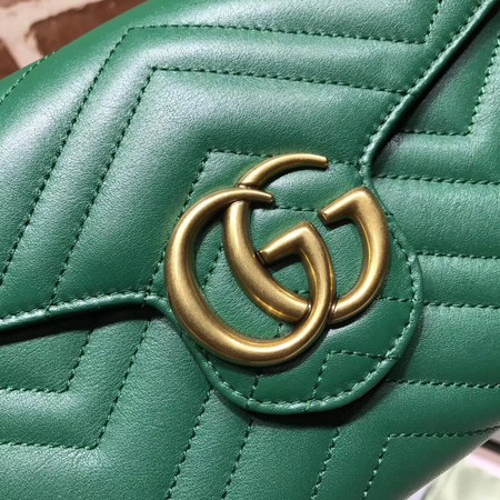 Gucci GG Marmont Matelasse mini Bag 474575 Green Gucci GG Marmont Matelasse mini Bag 474575 Green
